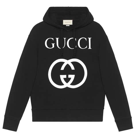 hooded gucci sweatshirt woth interlocking g|Gucci Hooded sweatshirt with Interlocking G.